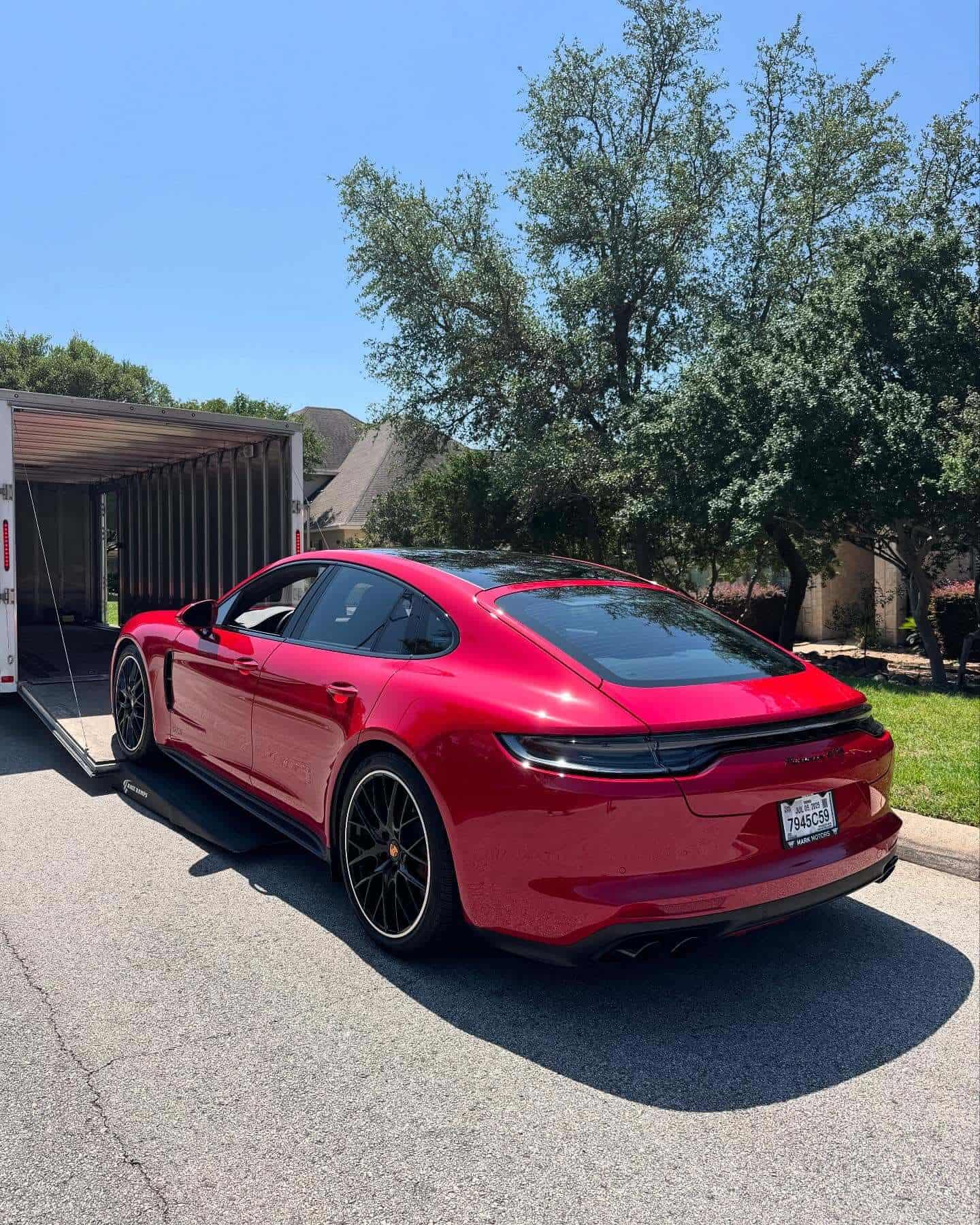 Snowbird Auto Transport Services — vehicle loaded for transport