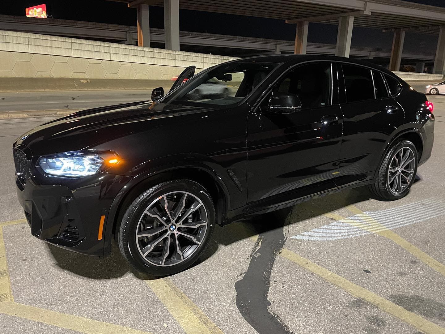 2022 BMW X4M back in Austin for a night drop. Client rolled up in his X6M to pick it up. 
.
.
.
.
.
.
.
.

#nicksautotransport #dreamtransporter #enclosedtransport #carhauler #carsofinstagram #carswithoutlimits #supercar #supercarsofinstagram #toyhauler #atc #aluminumtrailer #ford #powerstroke #platinum #carporn #raceramps #bmw #mpower #x4 x6 #x4m #x6m