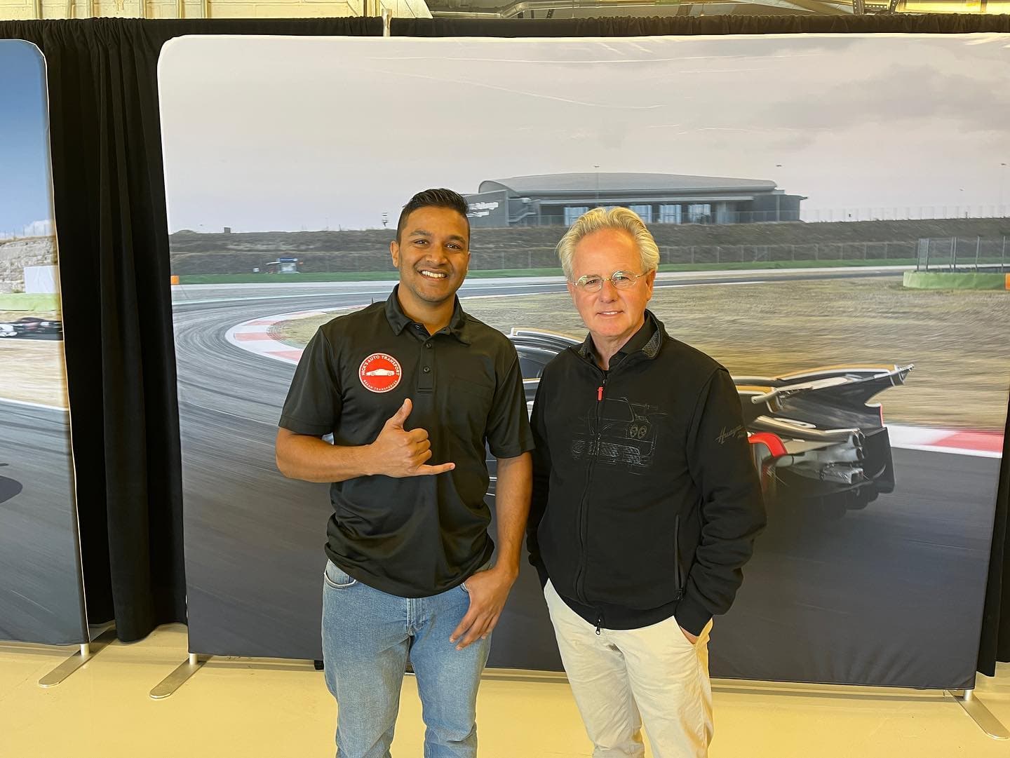 If you know me personally, you already know how obsessed with cars I am. Today I got the chance to hangout at the Pagani Raduno event at #COTA. Not only did I get to meet @jonnylieberman but I even got a picture with the man himself, Mr. Horacio Pagani. This business has lead me down some paths I’ll never forget. Today is one of those days. 
.
.
.
.
.
#pagani #paganiraduno #horaciopagani #italiandesign #modenadesign #supercar #nicksautotransport