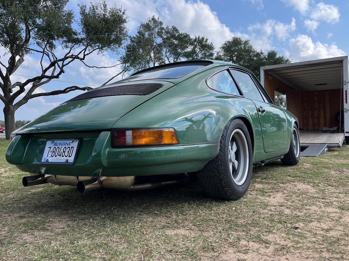 What do you get when you start with a 1977 Porsche 911 and want it to resemble a 1973 RS? This :)