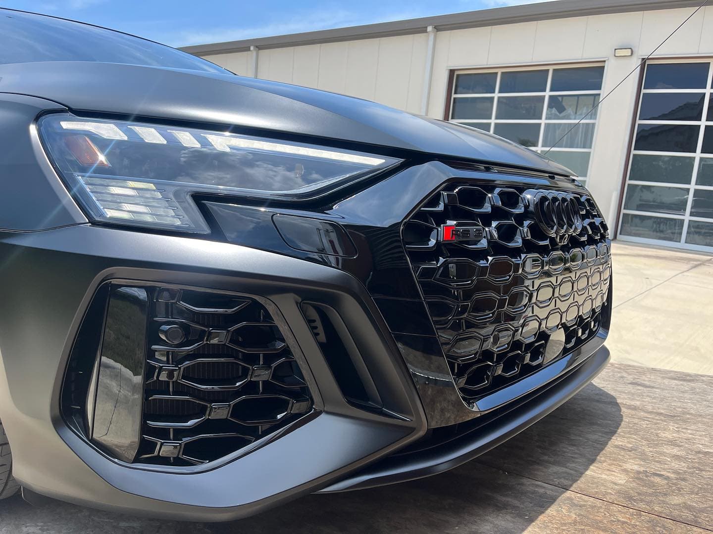 Had the pleasure of transporting @czmate ‘s badass stealth RS3 to get some work done over at @ixexotics. Check their page out. They’re doing some really amazing stuff in the color changing and PPF world! Thanks again Terry and @authenticdetailsatx 
.
.
.
.
.
.

#nicksautotransport #dreamtransporter #enclosedtransport #carhauler #carsofinstagram #carswithoutlimits #supercar #supercarsofinstagram #toyhauler #atc #aluminumtrailer #ford #powerstroke #platinum #carporn #raceramps #audi #rs3