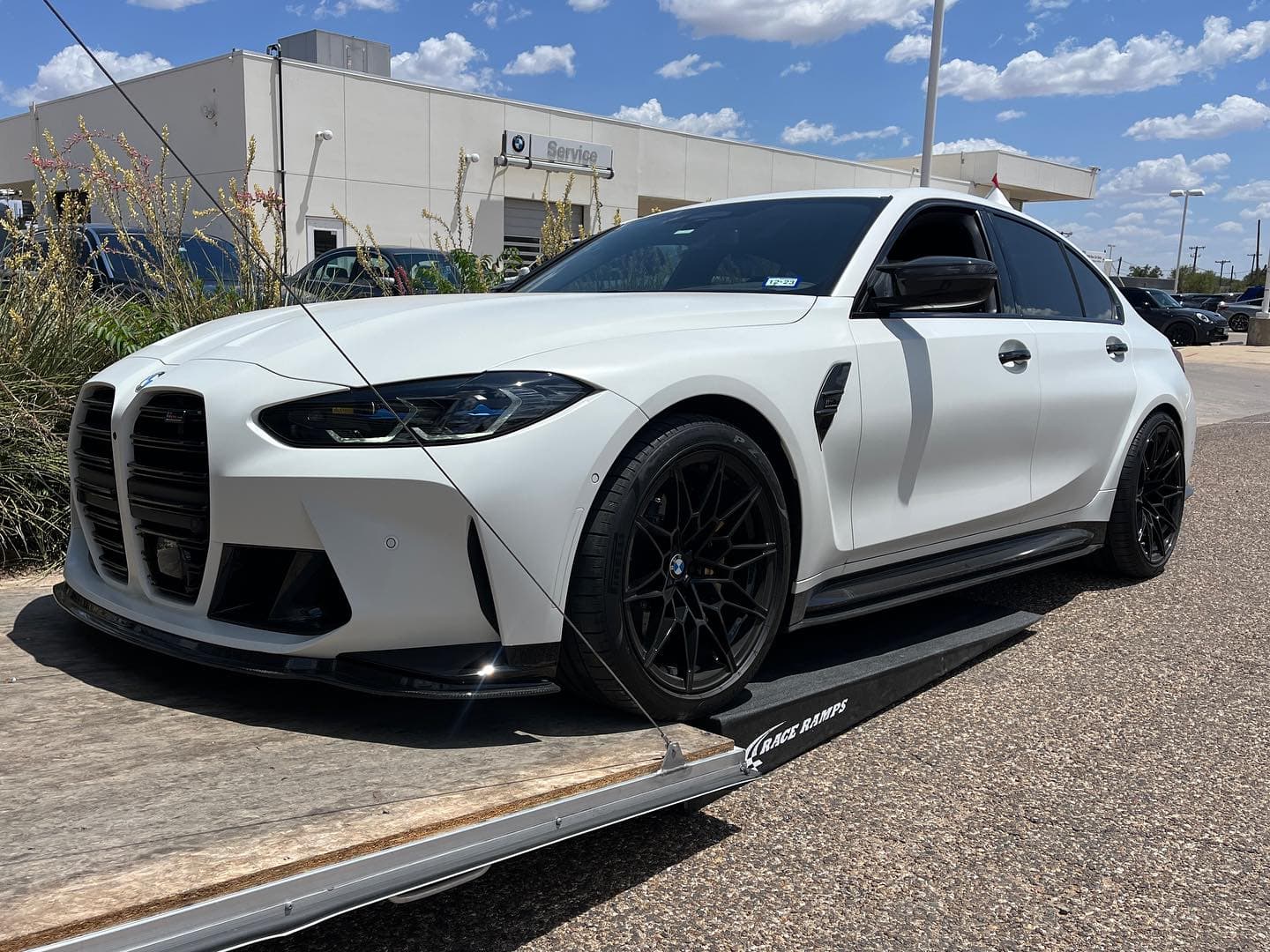 Crazy clean 2022 BMW M3 G80 brought to BMW of Lubbock for a trade in. With only 10k miles, this car was pretty much brand new still!
.
.
.
.
.

#nicksautotransport #dreamtransporter #enclosedtransport #carhauler #carsofinstagram #carswithoutlimits #supercar #supercarsofinstagram #toyhauler #atc #aluminumtrailer #ford #powerstroke #platinum #carporn #raceramps #bmw #m3 #g80